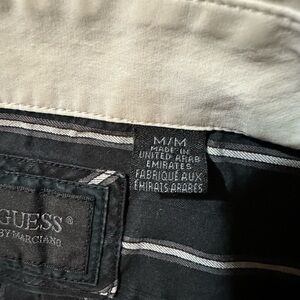 Medium, dress shirt that needs cuff links for the cuffs. No flaws, no rips.